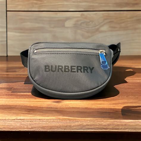 burberry logo print nylon cannon bum bag small grey|Burberry Logo Print Nylon Cannon Bum Bag Small Grey .